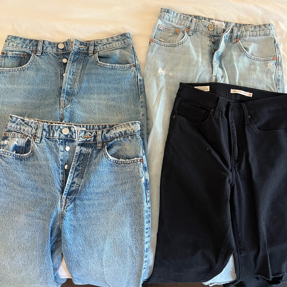 Levis and Zara Jeans